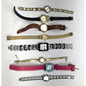 Lot of 8 Non Working Watches For Parts or Repair NOT WORKING